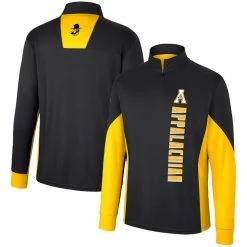 Colosseum Men's Black Appalachian State Mountaineers Bart Quarter-Zip Windshirt