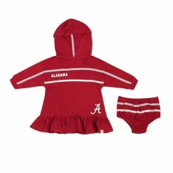 Colosseum Girls Infant Crimson Alabama Crimson Tide Winifred Hoodie Dress & Bloomer Set