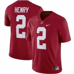 Nike Men's Derrick Henry Crimson Alabama Crimson Tide Alumni Player Game Jersey -Nike Sales Store DSCO1145171032 2840 ALT1