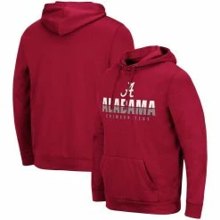 Colosseum Men's Crimson Alabama Crimson Tide Lantern Pullover Hoodie