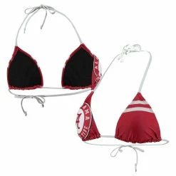 FOCO Women's Crimson Alabama Crimson Tide Wordmark Bikini Top