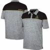 Colosseum Men's Heathered Gray/Black Appalachian State Mountaineers Birdie Polo -Nike Sales Store DSCO1145451862 CKZW
