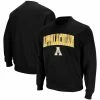 Colosseum Men's Black Appalachian State Mountaineers Arch & Logo Crew Neck Sweatshirt -Nike Sales Store DSCO1145451998 1007