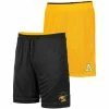 Men's Colosseum Gold/Black Appalachian State Mountaineers Wiggum Reversible Shorts -Nike Sales Store DSCO1145696339 1853