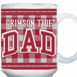 The Memory Company Alabama Crimson Tide 15oz. Buffalo Plaid Father's Day Mug