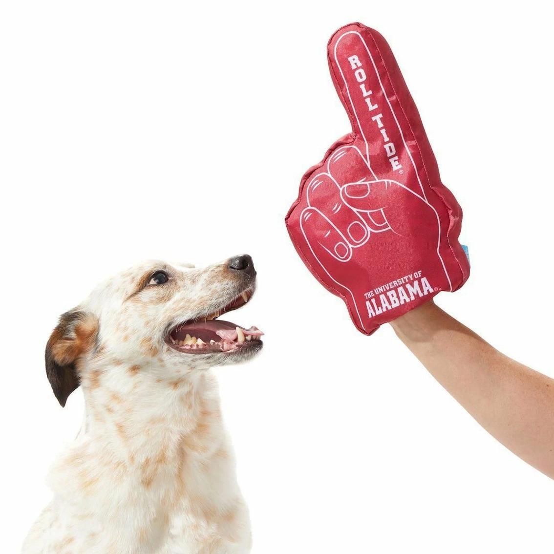 BARK BARK Alabama Crimson Tide Top Dog Small Finger Dog Toy 6 BARK BARK Alabama Crimson Tide Top Dog Small Finger Dog Toy - Image 4