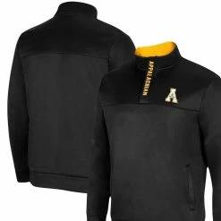 Colosseum Men's Black Appalachian State Mountaineers No Tomorrow Quarter-Zip Jacket