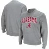 Colosseum Men's Heathered Gray Alabama Crimson Tide Arch & Logo Crew Neck Sweatshirt -Nike Sales Store DSCO1146345551 1927