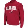 Colosseum Men's Crimson Alabama Crimson Tide Arch & Logo Crew Neck Sweatshirt -Nike Sales Store DSCO1146831334 2840