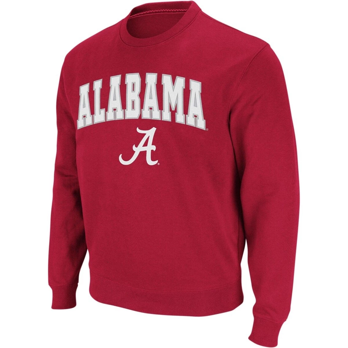 Colosseum Men's Crimson Alabama Crimson Tide Arch & Logo Crew Neck Sweatshirt 3 Colosseum Men's Crimson Alabama Crimson Tide Arch & Logo Crew Neck Sweatshirt
