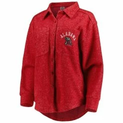 Gameday Couture Women's Crimson Alabama Crimson Tide Switch It Up Tri-Blend Button-Up Shacket -Nike Sales Store DSCO1147017310 2840 ALT2