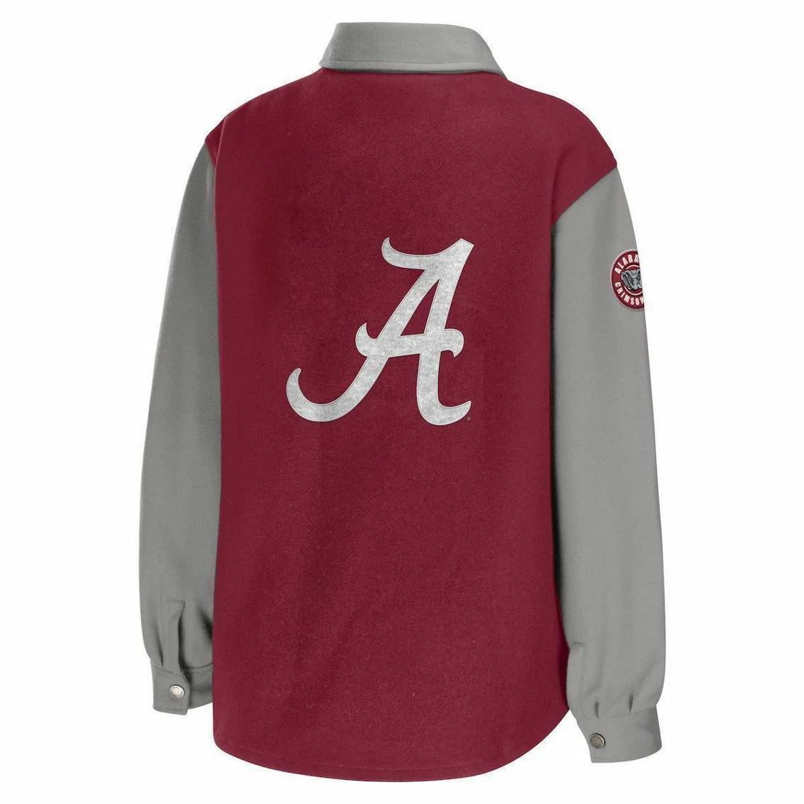 WEAR By Erin Andrews Women's Crimson Alabama Crimson Tide Button-Up Shirt Jacket 6 WEAR By Erin Andrews Women's Crimson Alabama Crimson Tide Button-Up Shirt Jacket - Image 4