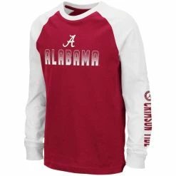 Colosseum Youth Crimson Alabama Crimson Tide Beanie Raglan Long Sleeve T-Shirt -Nike Sales Store DSCO1147306640 2840 ALT2