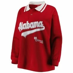 Gameday Couture Women's Crimson Alabama Crimson Tide Happy Hour Long Sleeve Polo -Nike Sales Store DSCO1148302021 2840 ALT2