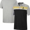 Colosseum Men's Black/Heathered Gray Appalachian State Mountaineers Caddie Polo 2 Colosseum Men's Black/Heathered Gray Appalachian State Mountaineers Caddie Polo -Nike Sales Store DSCO1148302091 1007