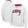 Colosseum Men's White Alabama Crimson Tide Arch & Logo 3.0 Full-Zip Hoodie -Nike Sales Store DSCO1148302767 3550