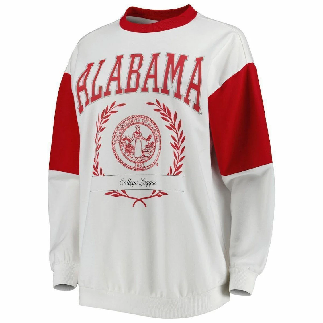 Gameday Couture Women's White Alabama Crimson Tide It's A Vibe Dolman Pullover Sweatshirt 5 Gameday Couture Women's White Alabama Crimson Tide It's A Vibe Dolman Pullover Sweatshirt - Image 3