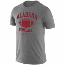 Nike Men's Heathered Gray Alabama Crimson Tide Retro Football Lockup Legend Performance T-Shirt -Nike Sales Store DSCO1148305603 1927 ALT2