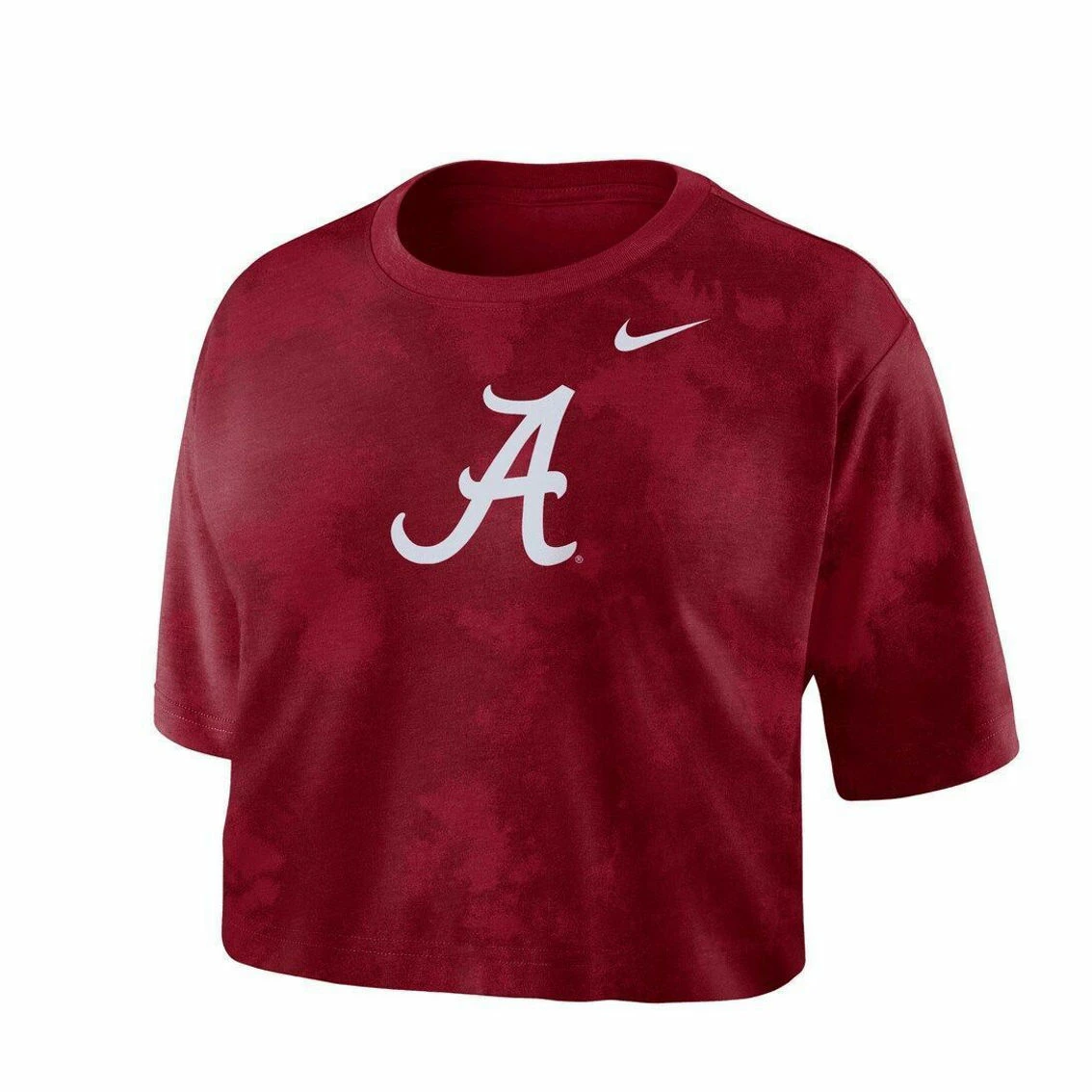 Nike Women's Crimson Alabama Crimson Tide Tie-Dye Cropped T-Shirt 5 Nike Women's Crimson Alabama Crimson Tide Tie-Dye Cropped T-Shirt - Image 3