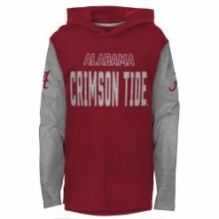 Outerstuff Youth Crimson Alabama Crimson Tide Heritage Hoodie Long Sleeve T-Shirt