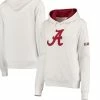 Stadium Athletic Women's White Alabama Crimson Tide Big Logo Pullover Sweatshirt -Nike Sales Store DSCO1148307989 3550