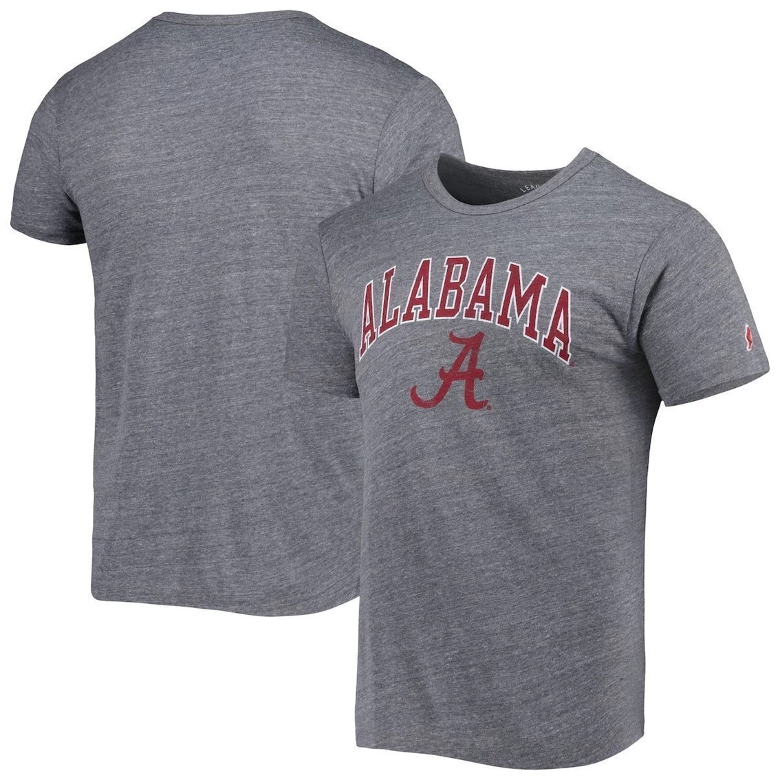 Men's League Collegiate Wear Heather Gray Alabama Crimson Tide 1965 Arch Victory Falls Tri-Blend T-Shirt 4 Men's League Collegiate Wear Heather Gray Alabama Crimson Tide 1965 Arch Victory Falls Tri-Blend T-Shirt - Image 2