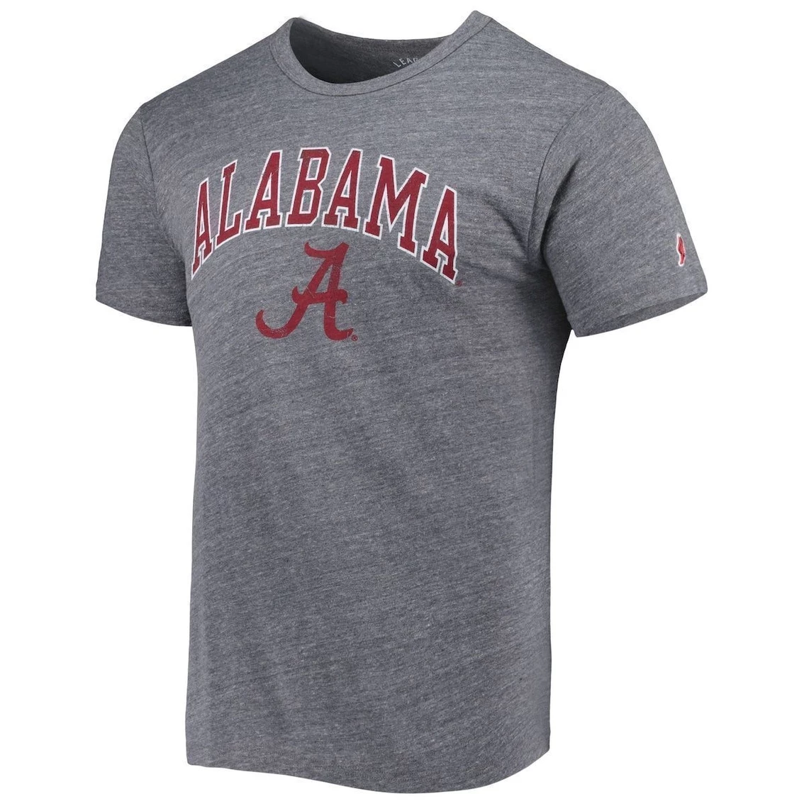 Men's League Collegiate Wear Heather Gray Alabama Crimson Tide 1965 Arch Victory Falls Tri-Blend T-Shirt 5 Men's League Collegiate Wear Heather Gray Alabama Crimson Tide 1965 Arch Victory Falls Tri-Blend T-Shirt - Image 3