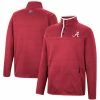 Men's Colosseum Crimson Alabama Crimson Tide Rebound Quarter-Snap Jacket -Nike Sales Store DSCO1148308757 2840