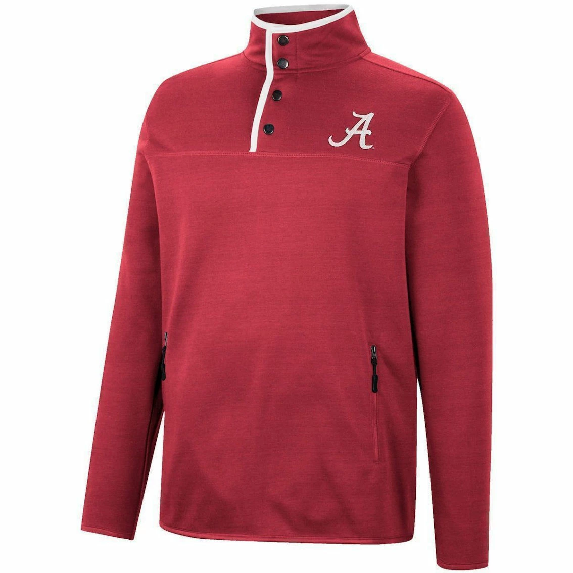 Men's Colosseum Crimson Alabama Crimson Tide Rebound Quarter-Snap Jacket 5 Men's Colosseum Crimson Alabama Crimson Tide Rebound Quarter-Snap Jacket - Image 3
