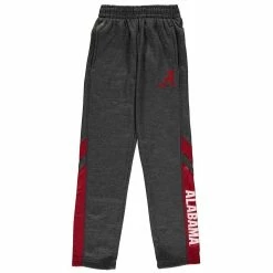 Youth Colosseum Heathered Charcoal Alabama Crimson Tide Fleece Pants