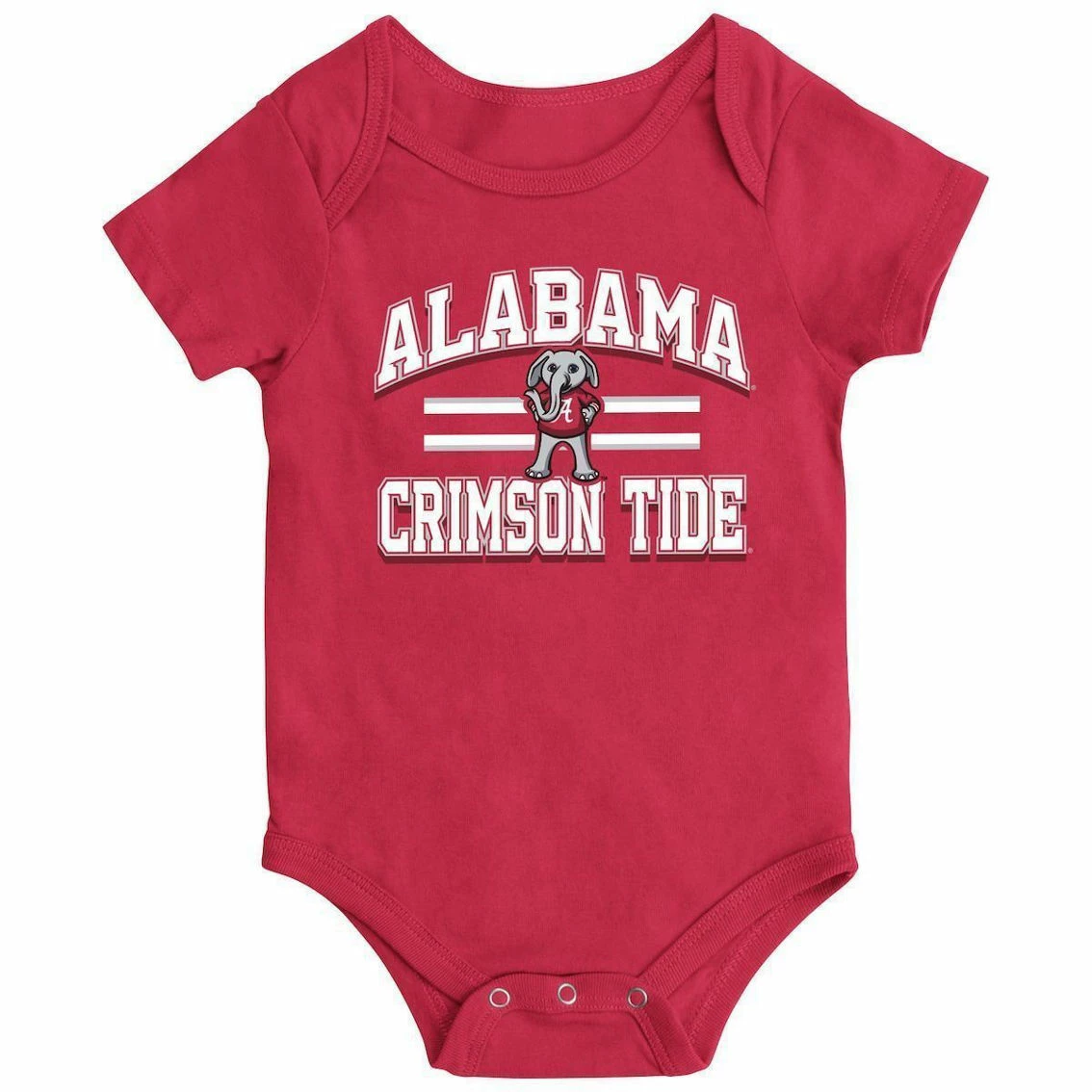Colosseum Newborn & Infant Crimson Alabama Crimson Tide Core Stripe Bodysuit 4 Colosseum Newborn & Infant Crimson Alabama Crimson Tide Core Stripe Bodysuit - Image 2