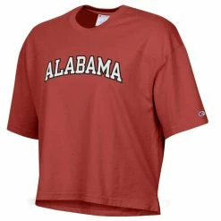 Women's Champion Crimson Alabama Crimson Tide Vintage Wash Boxy Crop T-Shirt -Nike Sales Store DSCO1148309340 2840 ALT2
