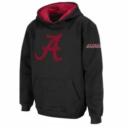 Colosseum Youth Black Alabama Crimson Tide Big Logo Pullover Hoodie -Nike Sales Store DSCO1148310339 1007 ALT1