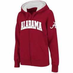 Colosseum Women's Crimson Alabama Crimson Tide Arched Name Full-Zip Hoodie -Nike Sales Store DSCO1148313533 2840 ALT1