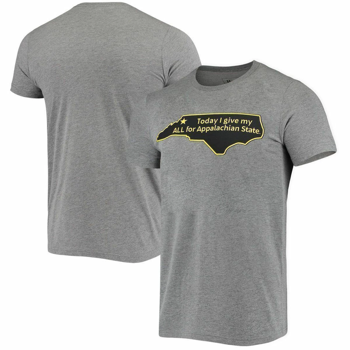 Homefield Men's Heather Gray Appalachian State Mountaineers Vintage TIGMA T-Shirt 3 Homefield Men's Heather Gray Appalachian State Mountaineers Vintage TIGMA T-Shirt