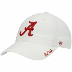 '47 Women's White Alabama Crimson Tide Miata Clean Up Logo Adjustable Hat
