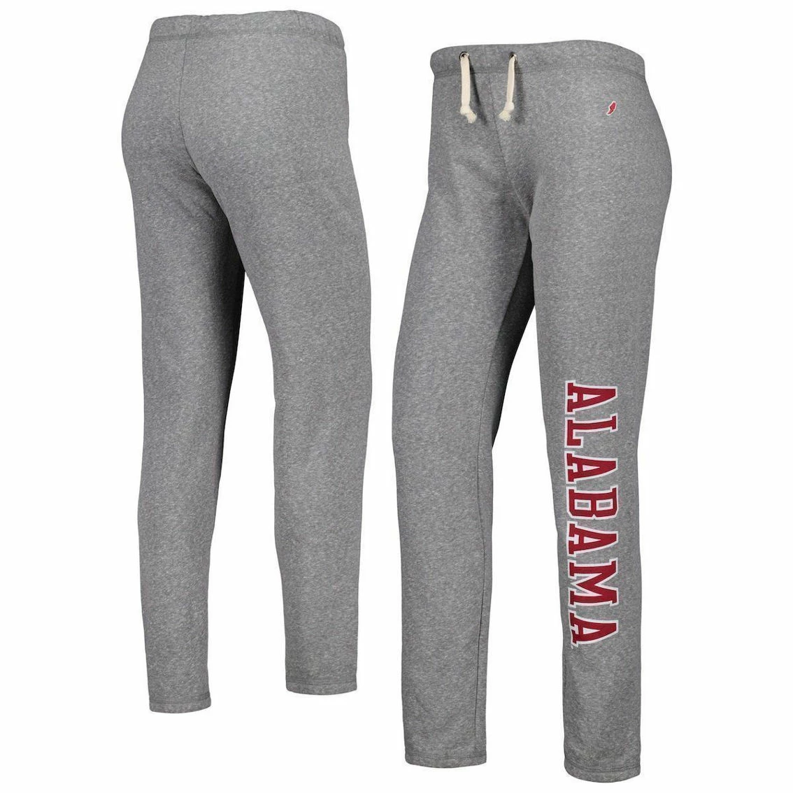 League Collegiate Wear Women's Heather Gray Alabama Crimson Tide Victory Springs Tri-Blend Jogger Pants 4 League Collegiate Wear Women's Heather Gray Alabama Crimson Tide Victory Springs Tri-Blend Jogger Pants - Image 2