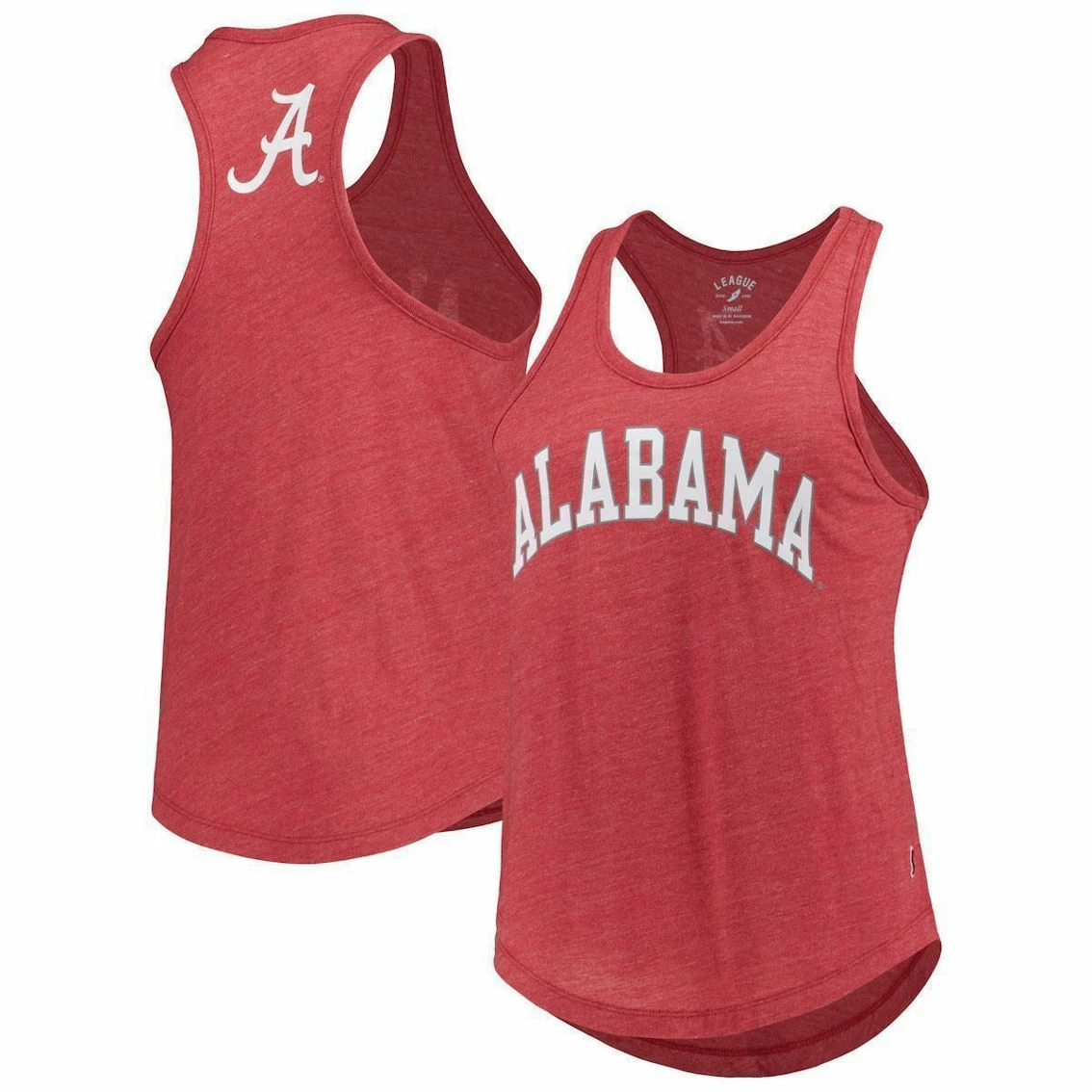 League Collegiate Wear Women's Heather Crimson Alabama Crimson Tide Two-Hit Intramural Tri-Blend Scoop Neck Racerback Tank Top 3 League Collegiate Wear Women's Heather Crimson Alabama Crimson Tide Two-Hit Intramural Tri-Blend Scoop Neck Racerback Tank Top