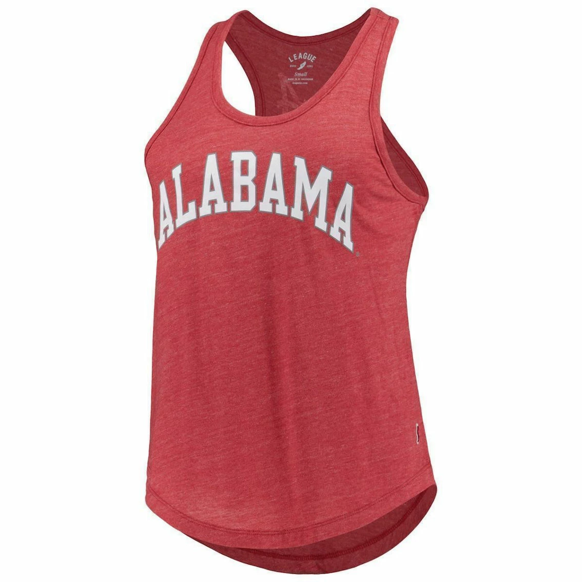 League Collegiate Wear Women's Heather Crimson Alabama Crimson Tide Two-Hit Intramural Tri-Blend Scoop Neck Racerback Tank Top 5 League Collegiate Wear Women's Heather Crimson Alabama Crimson Tide Two-Hit Intramural Tri-Blend Scoop Neck Racerback Tank Top - Image 3
