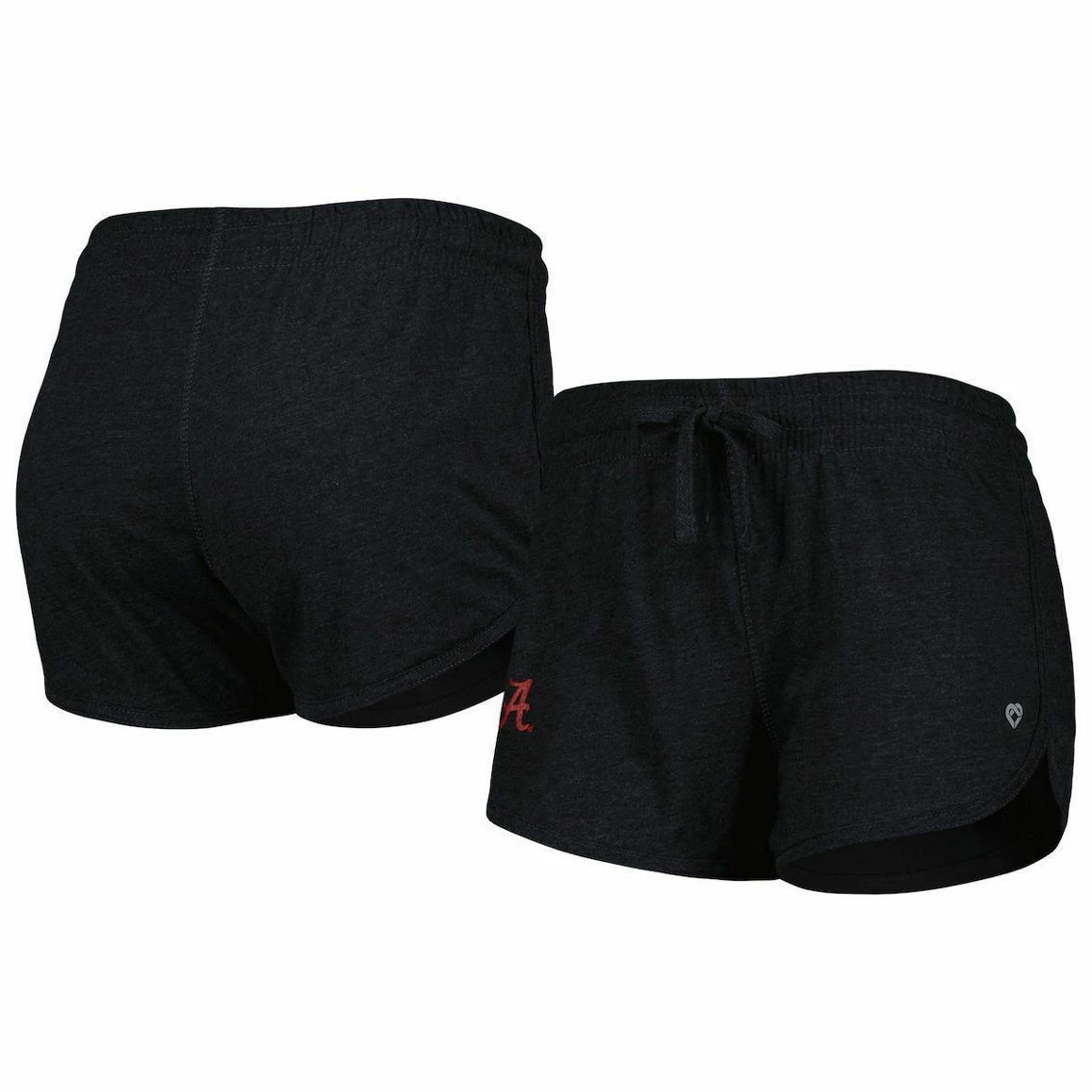 Colosseum Women's Heather Black Alabama Crimson Tide Simone Core Shorts 4 Colosseum Women's Heather Black Alabama Crimson Tide Simone Core Shorts - Image 2