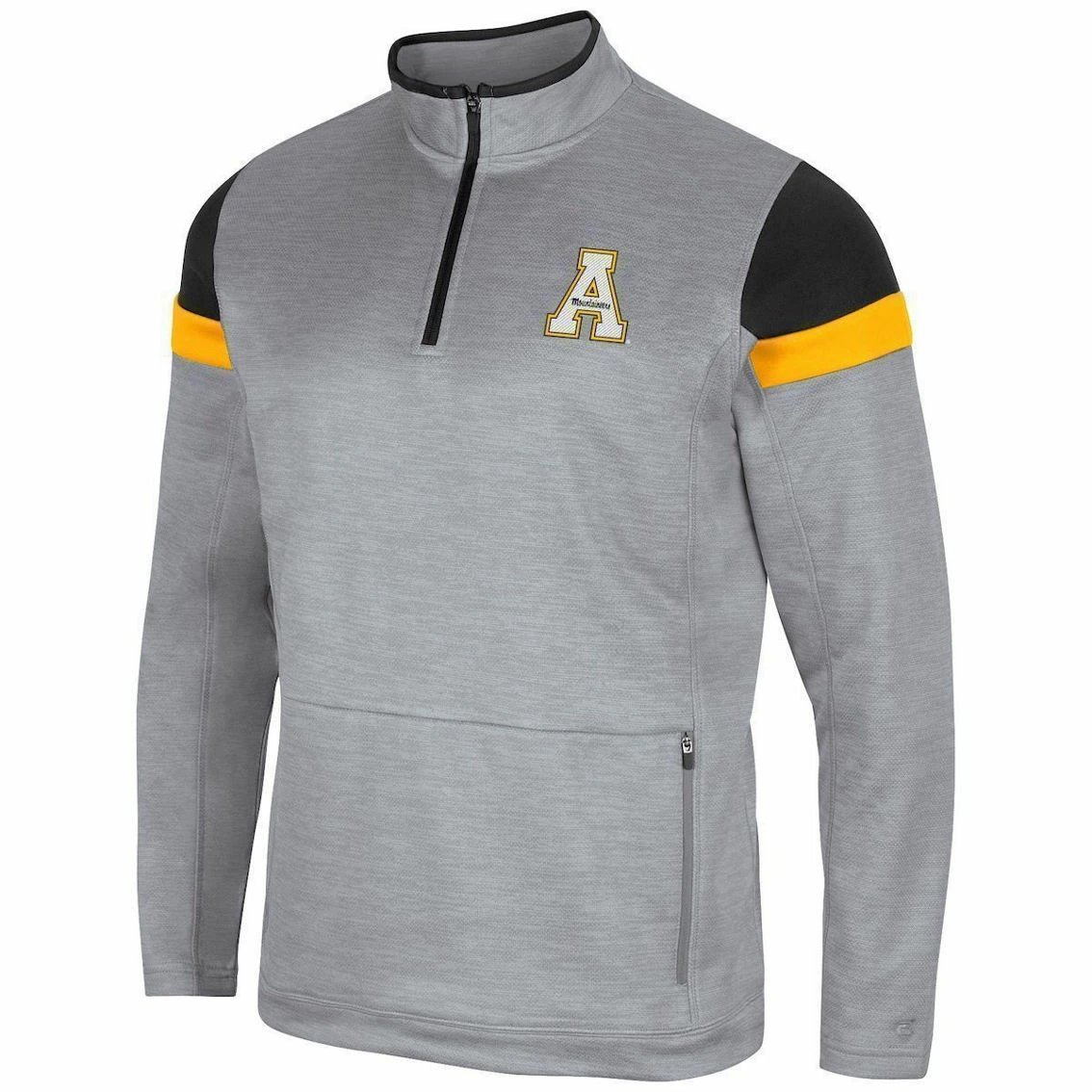 Men's Colosseum Gray Appalachian State Mountaineers Bingo Quarter-Zip Jacket 5 Men's Colosseum Gray Appalachian State Mountaineers Bingo Quarter-Zip Jacket - Image 3
