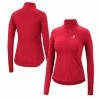Colosseum Women's Crimson Alabama Crimson Tide Core Quinn Raglan Quarter-Zip Top