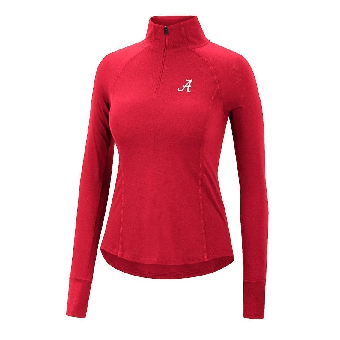 Colosseum Women's Crimson Alabama Crimson Tide Core Quinn Raglan Quarter-Zip Top 5 Colosseum Women's Crimson Alabama Crimson Tide Core Quinn Raglan Quarter-Zip Top - Image 3