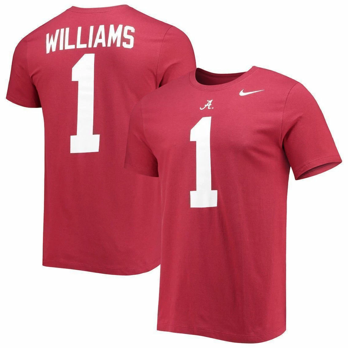 Nike Men's Jameson Williams Crimson Alabama Crimson Tide 2022 NFL Draft Name & Number T-Shirt 4 Nike Men's Jameson Williams Crimson Alabama Crimson Tide 2022 NFL Draft Name & Number T-Shirt - Image 2