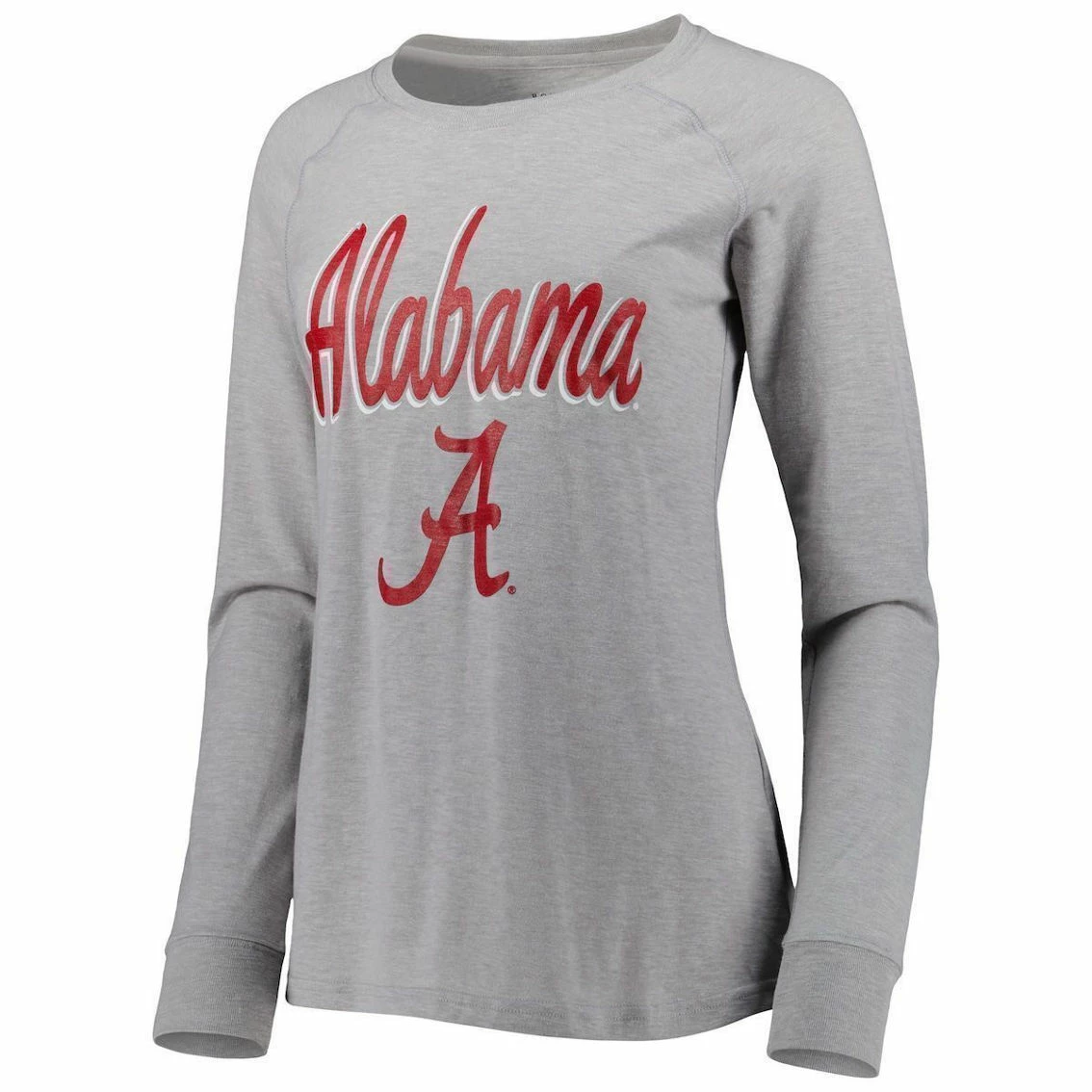 Boxercraft Women's Gray Alabama Crimson Tide Payton Elbow Patch Slub Raglan Long Sleeve T-Shirt 5 Boxercraft Women's Gray Alabama Crimson Tide Payton Elbow Patch Slub Raglan Long Sleeve T-Shirt - Image 3