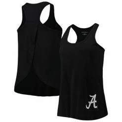 Boxercraft Women's Black Alabama Crimson Tide Charm 2.0 Scoop Neck Open Back Racerback Tank Top -Nike Sales Store DSCO1149025385 1007 ALT1