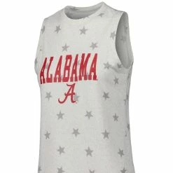 Concepts Sport Women's Cream Alabama Crimson Tide Agenda Stars Tank Top And Shorts Sleep Set -Nike Sales Store DSCO1150497432 6662 ALT2