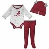 Outerstuff Newborn & Infant Crimson/White Alabama Crimson Tide Dream Team Raglan Long Sleeve Bodysuit Hat & Pants Set 1 Outerstuff Newborn & Infant Crimson/White Alabama Crimson Tide Dream Team Raglan Long Sleeve Bodysuit Hat & Pants Set -Nike Sales Store DSCO1150497642 M9JC