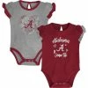 Outerstuff Girls Newborn & Infant Crimson/Heather Gray Alabama Crimson Tide Too Much Love Two-Piece Bodysuit Set 2 Outerstuff Girls Newborn & Infant Crimson/Heather Gray Alabama Crimson Tide Too Much Love Two-Piece Bodysuit Set -Nike Sales Store DSCO1150498621 2840