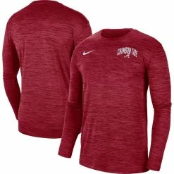 Nike Sales 40 Men's Nike Crimson Alabama Crimson Tide Sideline Game Day Velocity Performance Long Sleeve T-Shirt
